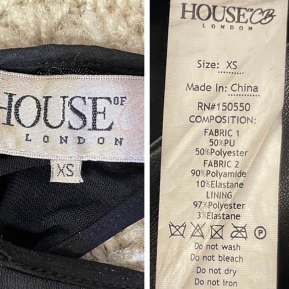 ✨ SOLD ✨ House of CB Kiasu Vegan Leather dress - Picture 6 of 8